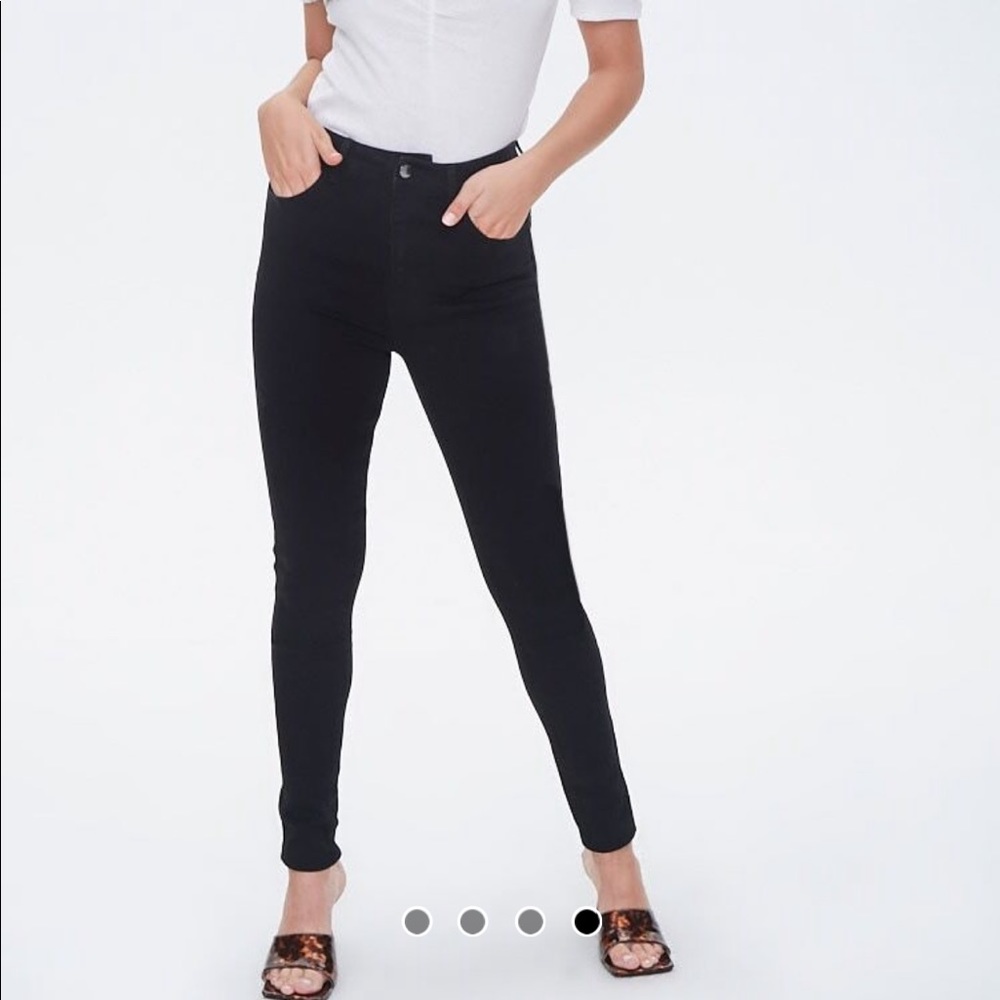 Stretch High Rise Skinny Jeans